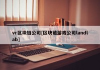 vr区块链公司[区块链游戏公司landlab]